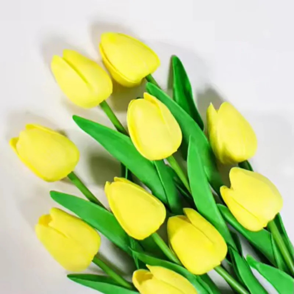 Artificial Tulips, Real Touch Flowers, Tulip Bouquet Decor, Fake Flowers for Home and Wedding Decorations