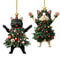 Cute Cat Christmas Tree Pendants Hanging Ornaments For Car And Backpack 0