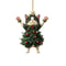 Cute Cat Christmas Tree Pendants Hanging Ornaments For Car And Backpack 6