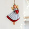 Vintage Angel Hanging Decor, Wooden Xmas Tree Ornament for Home Navidad New Year Gift