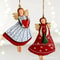 Vintage Angel Hanging Decor, Wooden Xmas Tree Ornament for Home Navidad New Year Gift