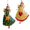 Vintage Angel Hanging Decor, Wooden Xmas Tree Ornament for Home Navidad New Year Gift