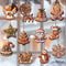 Wooden Gingerbread Man Xmas Tree Hanging Ornaments, Christmas Decor for Home Party New Year Gifts