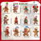 Christmas Gingerbread Man Ornaments Wooden Hanging Pendants For Xmas Tree Kids Home Decoration New 7