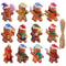 Christmas Gingerbread Man Ornaments Wooden Hanging Pendants For Xmas Tree Kids Home Decoration New 5