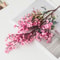 Artificial Sakura Flower Silk Petal, New Year Front Door Decoration Hanging Bow, Imitation Linen Ribbon Big Bow Material