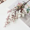 Artificial Sakura Flower Silk Petal, New Year Front Door Decoration Hanging Bow, Imitation Linen Ribbon Big Bow Material