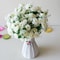Artificial Mini Roses Flower Bouquet for Home, Office, Wedding Party Decor, Fake Flowers, Ornament, Desktop Decoration