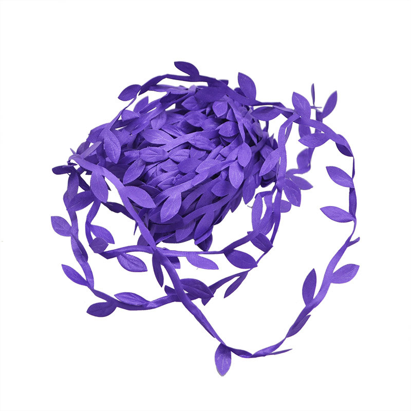 10 Meter, Silk Leaf-Shaped, Artificial Green Leaves, for DIY Wreath, Scrapbooking, Craft Decoration