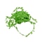 10 Meter, Silk Leaf-Shaped, Artificial Green Leaves, for DIY Wreath, Scrapbooking, Craft Decoration