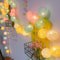 Colorful Cotton Garland LED Balls, Christmas String Lights for Home Decoration, Wedding Fairy Bedroom Decor
