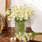 Silk Artificial Daisy Flowers White Daisy Fake Flower Bouquet For Party Table Decoration DIY Home W 1