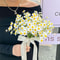 Silk Artificial Daisy Flowers White Daisy Fake Flower Bouquet For Party Table Decoration DIY Home W 3