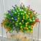 Artificial UV Resistant Fake Flowers Outdoor, Plastic Hanging Shrubs for Garden Home Decor