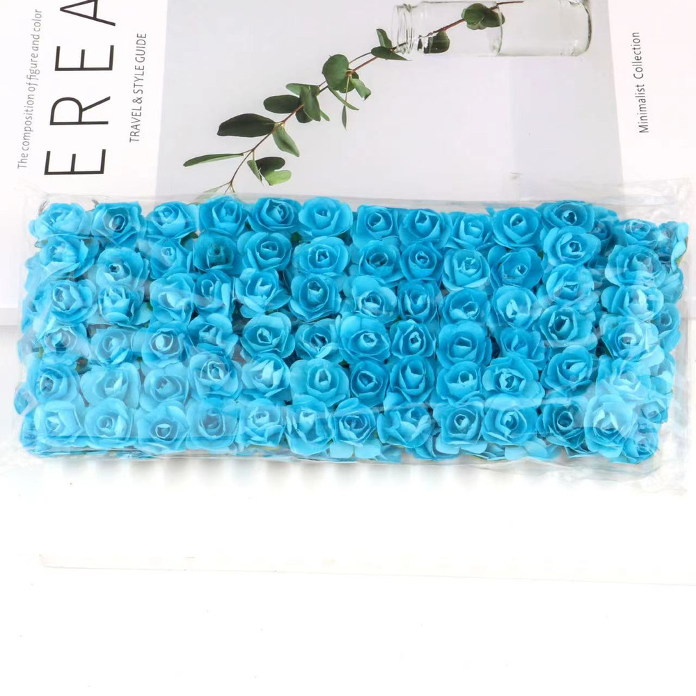 Artificial Mini Paper Rose Bouquet for Wedding Scrapbooking Party Decoration Cheap Artificial Rose Flowers