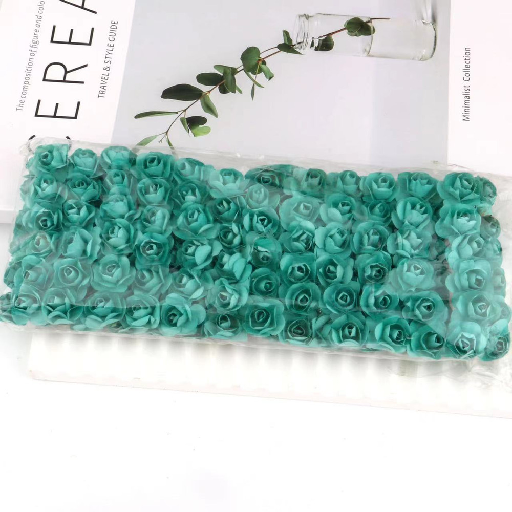Artificial Mini Paper Rose Bouquet for Wedding Scrapbooking Party Decoration Cheap Artificial Rose Flowers