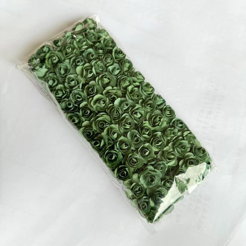 Artificial Mini Paper Rose Bouquet for Wedding Scrapbooking Party Decoration Cheap Artificial Rose Flowers