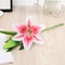 Real Looking, Printing Lily Branch, Artificial Flowers, for Wedding, Home Garden Decoration
