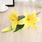 Real Looking, Printing Lily Branch, Artificial Flowers, for Wedding, Home Garden Decoration