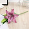 Real Looking, Printing Lily Branch, Artificial Flowers, for Wedding, Home Garden Decoration
