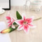 Real Looking, Printing Lily Branch, Artificial Flowers, for Wedding, Home Garden Decoration