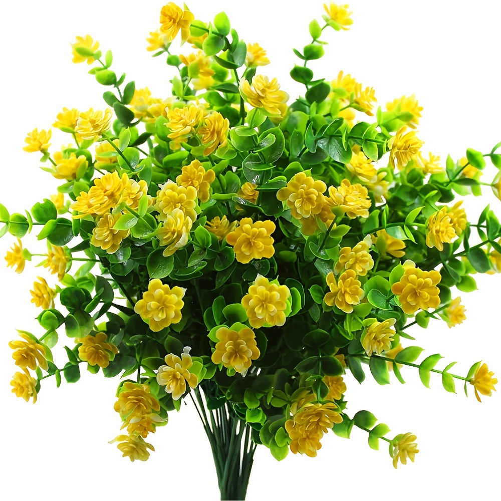 Bundles Artificial Plants Fake Boston Ferns Bushes Faux Shrubs Greenery For Home Garden Outdoor UV 11