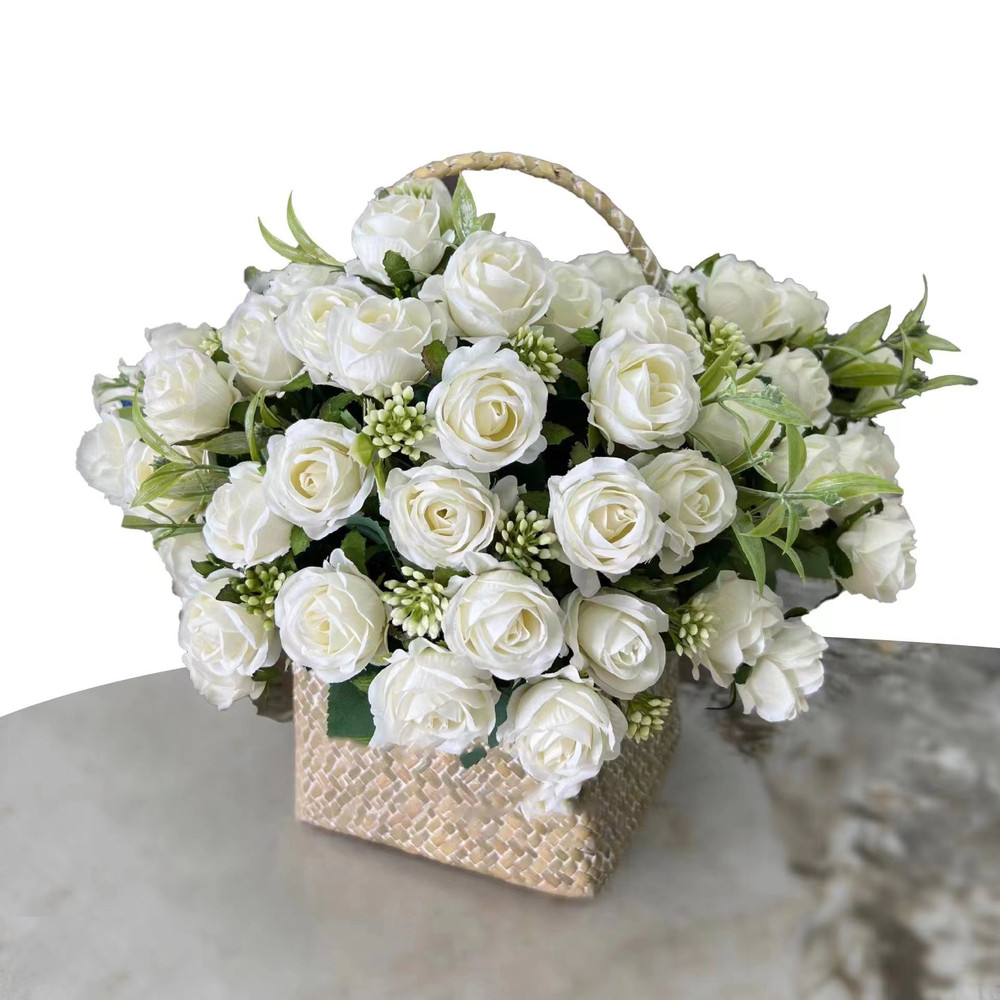 Rose Bouquet, Western Rose, Artificial Flowers, Wedding Decoration, Peonies, Fake Flowers, Soft Floral Arrangement