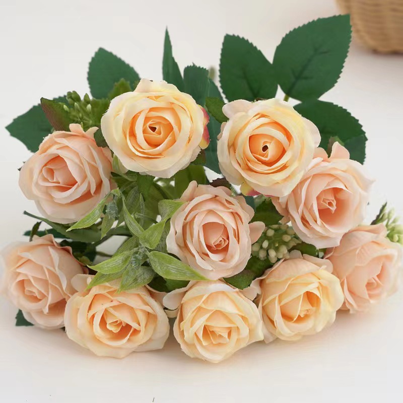 Rose Bouquet, Western Rose, Artificial Flowers, Wedding Decoration, Peonies, Fake Flowers, Soft Floral Arrangement