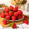 Artificial Strawberries Fake Fruit for Home Party Decor, Photography Prop, Holiday Decor for Halloween Day Celebration