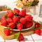 Artificial Strawberries Fake Fruit for Home Party Decor, Photography Prop, Holiday Decor for Halloween Day Celebration