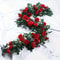 Artificial White Flower Fake Hanging Garland Flowers, Leaves Artificials, Fake Vine Plants Wedding Decoration