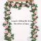 Artificial White Flower Fake Hanging Garland Flowers, Leaves Artificials, Fake Vine Plants Wedding Decoration