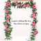 Artificial White Flower Fake Hanging Garland Flowers, Leaves Artificials, Fake Vine Plants Wedding Decoration