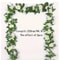 Artificial White Flower Fake Hanging Garland Flowers, Leaves Artificials, Fake Vine Plants Wedding Decoration