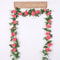 Artificial White Flower Fake Hanging Garland Flowers, Leaves Artificials, Fake Vine Plants Wedding Decoration