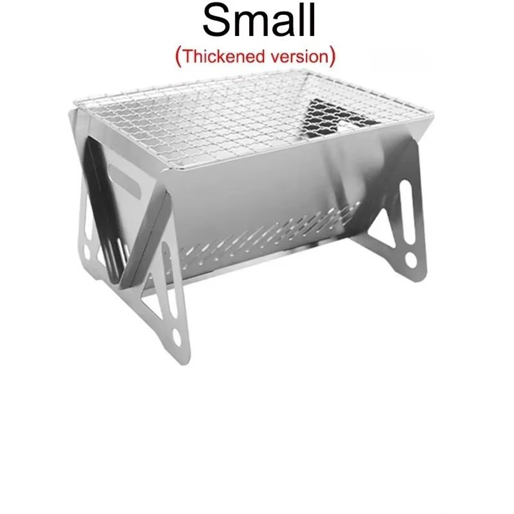 Portable Folding BBQ Grill For Camping Barbecue Grill Heating Stoves Stainless Steel Multifunction 5