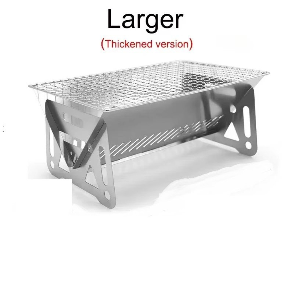 Portable Folding BBQ Grill For Camping Barbecue Grill Heating Stoves Stainless Steel Multifunction 6