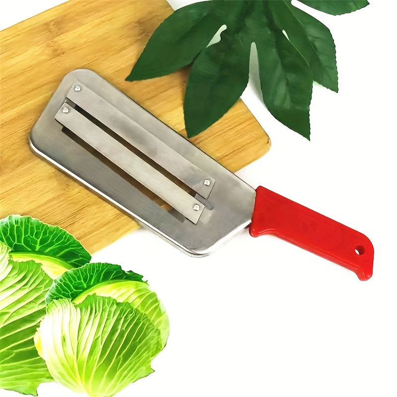 Cabbage Kitchen Knife Double Slice Planer Metal Sauerkraut Knife Vegetable Slice Knife Hand Chopper 1