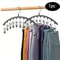 Curved Shape Metal Yoga Pants Hanger, Clothespins, Holds Leggings, Closet Organizer Pants Hanger