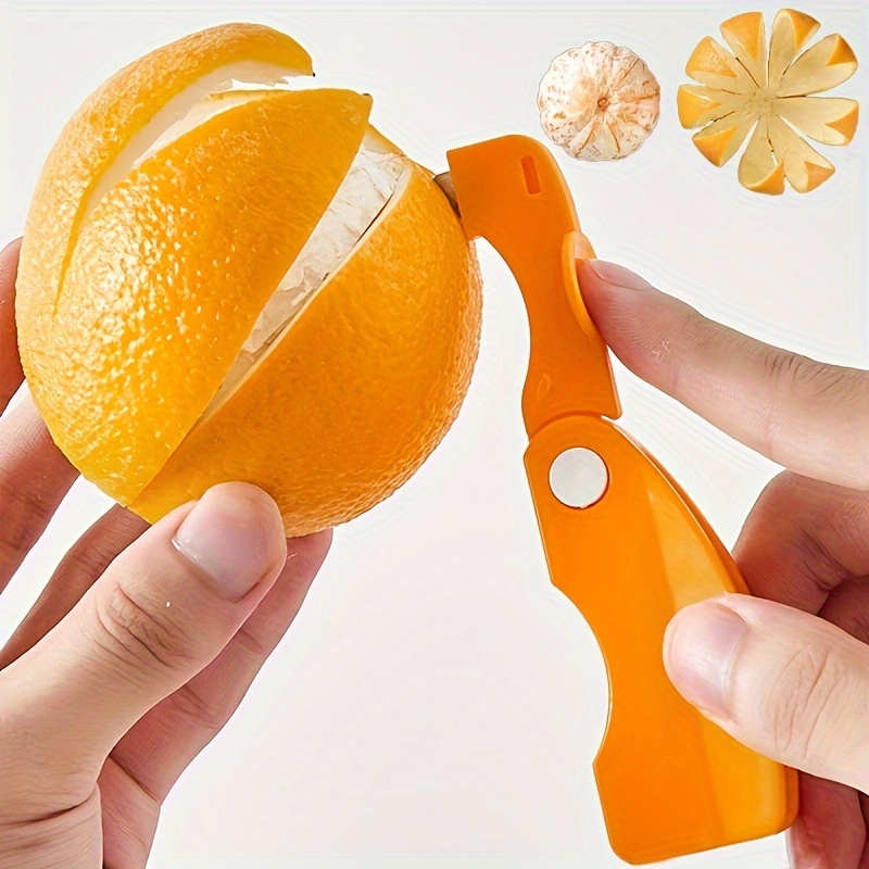 Orange Lemon Grapefruit Peeler With Folding Handle Creative Plastic Cutter Kitchen Fruit And Vegeta 0
