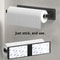 Self Adhesive Kitchen Paper Holder No Drill Towel Toilet Roll Holder Cabinet Bathroom Tissue Rack 3