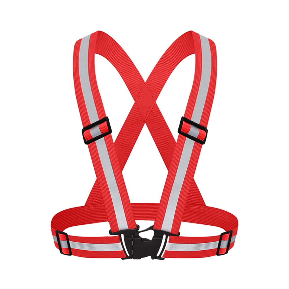 Reflective Elastic Vest For Outdoor Running Night Cycling Adjustable Safety Vest 5