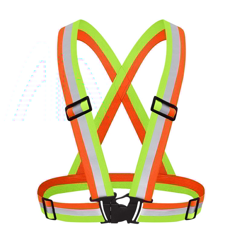 Reflective Elastic Vest For Outdoor Running Night Cycling Adjustable Safety Vest 8