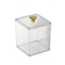 Transparent Acrylic Storage Box, Cotton Swab Container, Dust-Proof Makeup Removal Box