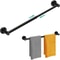 Adjustable Towel Bar Retractable Stainless Steel, Rustproof Wall mounted Extended Towel Holder for Bathroom Kitchen