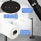 Stainless Steel Bathroom Toilet Paper Holder, Free Standing Tissue Roll Holder, Rustproof Paper Stand for Bathroom