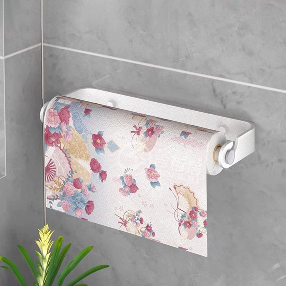 Kitchen Paper Towel Holder Wall Mount Tissue Hanger Toilet Roll Dispenser Cabinet Storage Napkin Ra 6