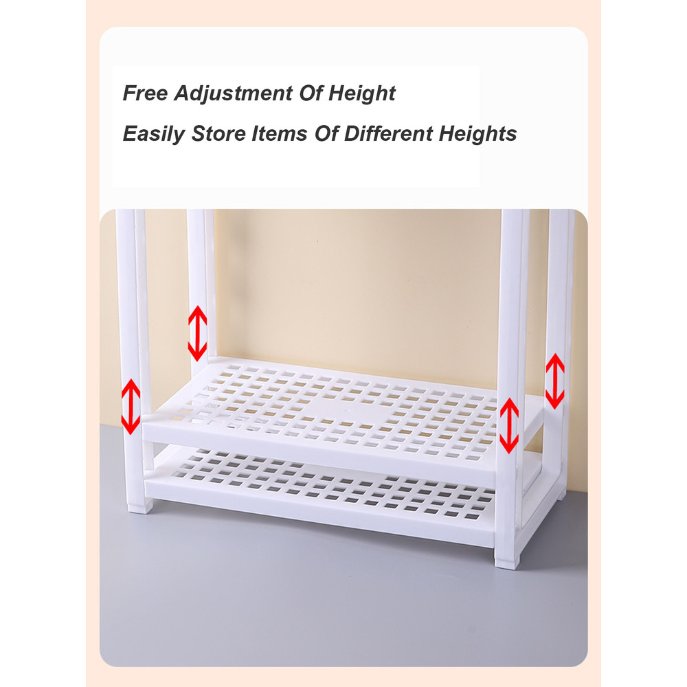 DoubleTriple Layered Desktop Storage Shelves For Office Stationery Cosmetics And Miscellaneous Item 2