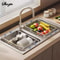 Stainless Steel Telescopic Sink Drain Rack NonSlip Dish Drying Kitchen Organizer For Household Use 1