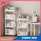 Multi Tier Storage Rack Narrow Corner Kitchen Trolley Organizer Mobile Storage Cart For Home And Of 3